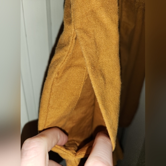 Universal Thread collared shorts romper mustard fall Women's XS - Picture 6 of 12